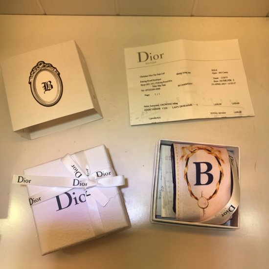 Dior 字母B 6*100cm 100%斜纹真丝 原单品质[玫瑰] - Click Image to Close