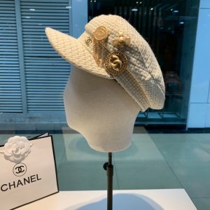 CHANEL香奈儿鸭舌帽，欧洲时尚走秀款军帽，个性百搭，潮流百搭！