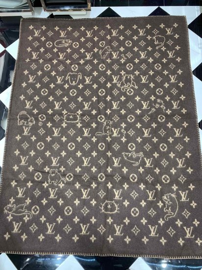 Louis Vuitton 毛毯 猫咪 140*180cm 90%羊毛10%羊绒 - Click Image to Close