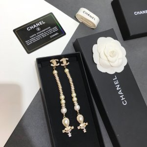 Chanel 超重工施华洛世奇Cc耳环长款流苏耳夹！ 实物看实拍就知道有多好看 奢华大气精致