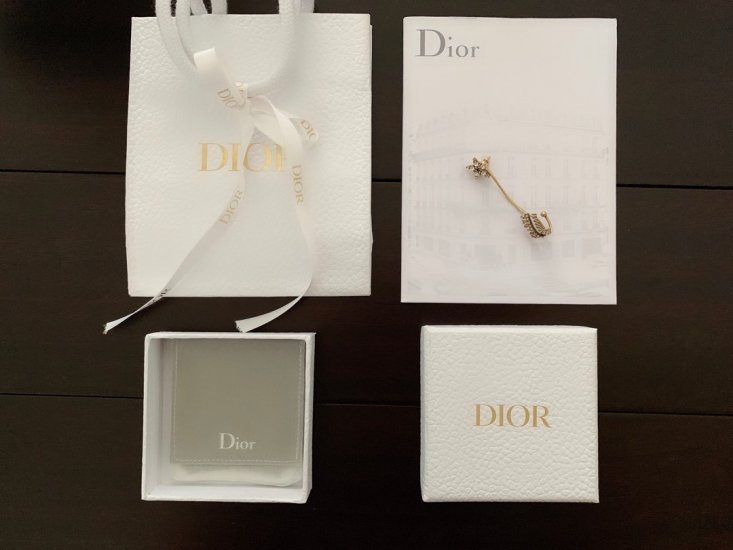 Dior 活动字母单只耳挂 只有一只哦 戴在左耳朵上 亲们要注意哈 超美超仙超女神的耳挂款 这款设计真的太美太美了 先不说造型独特 光是配件做工就很重工 每个字母都是活动的 而且这种对抛光电镀要求很高 字母构成的流苏线条灵气 顶部耳夹固定 佩戴更舒服 绝对 - Click Image to Close