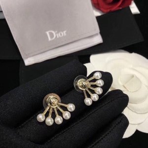 DIOR 迪奥CD耳钉 专柜一致黄铜材质 火爆款出货 设计独特 复古前卫 美女必备 实心 超级有质感 防过敏