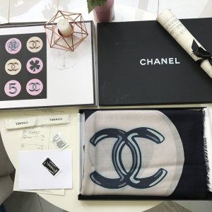 Chanel 幸运草丝毛 136*136cm 57%真丝43%羊绒 原单品质全套包装