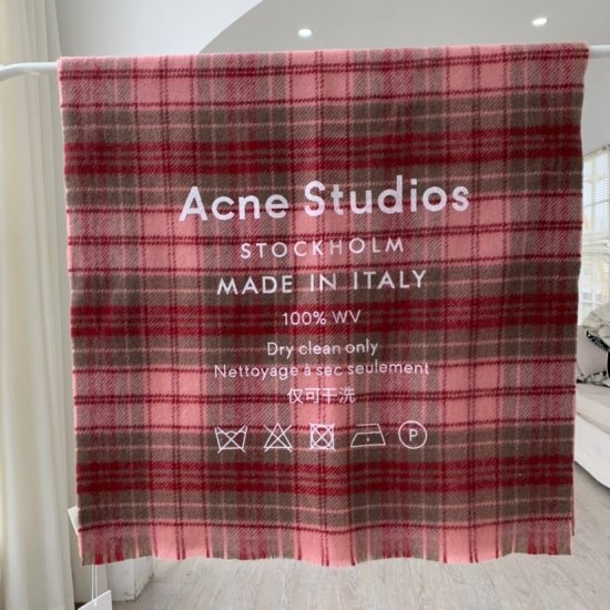 Acne Studio格子印字款 70*220cm 100%羊毛 大尺寸带来温暖体验 性价比超高 - Click Image to Close