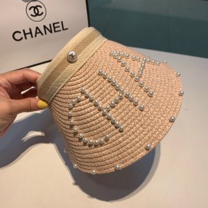 chanel香奈儿空顶草帽，网红款头箍，纯手工制作！