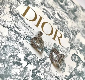 Dior 迪奥 经典CD 满钻 字母 耳夹 高级 耳拍 耳环 没耳洞的福利呀 可以自由调节松紧 重点是一点也不痛哦 精工打造bling bling 大方 百搭