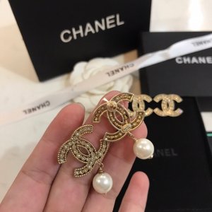 Chanel Chanel香奈儿 耳钉 耳环 原版一摸一样的原单货！高端定制 原版黄铜 每一个细节媲美专柜正品，业内仅此一家全世界专柜自购正品打版耳钉95 耳环带珠