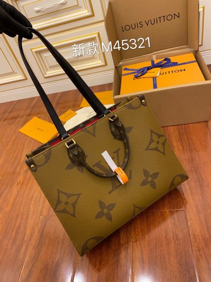 M45321皮料是正品代工厂意大利A级皮料（特级正品）:所谓的特级正品．是在于品质、五金、面料、手工、油边、线、A级出品、细节品质管控，专业QC把控质量、整套包装正品统一、拍摄图跟产品一致丶配图上的全套包装.尺寸:34x26x13CM - Click Image to Close