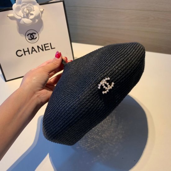 2019CHANELChanel蓓蕾帽，秋夏款纸草制作面料，轻盈透气，百搭时尚、火爆多色 - Click Image to Close