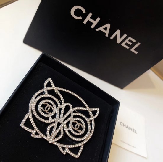 Chanel Chanel 度假系列 希腊神话 镂空水钻猫头鹰胸针 即优雅又时髦 原版材质 高端复刻 施华洛世奇珍珠小细节的做法 都很赞 时尚奢侈 性价比高超级百搭 胸针 - Click Image to Close