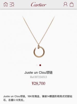 Cartier卡地亚 Juste un Clou钉子项链 经典之作