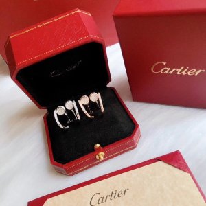 xx529 Cartier 卡地亚 钉子满钻 小号耳钉 奢侈高端 原版10几万的满钻耳钉 超百搭 酷炫 精选德国进口s925纯银材质镶嵌高端品质仿真钻 美腻了 玫瑰金 铂金 两色可选