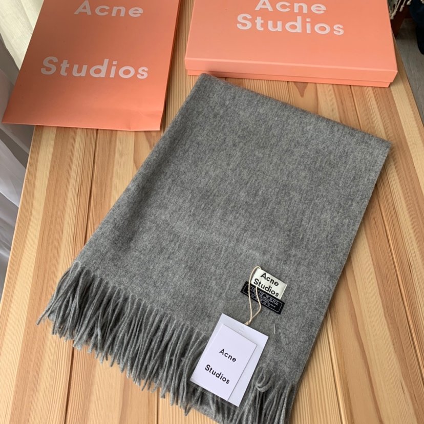 性价比极高 百搭款 Acne Studio 70*200cm 100%羊毛 披肩围巾两用