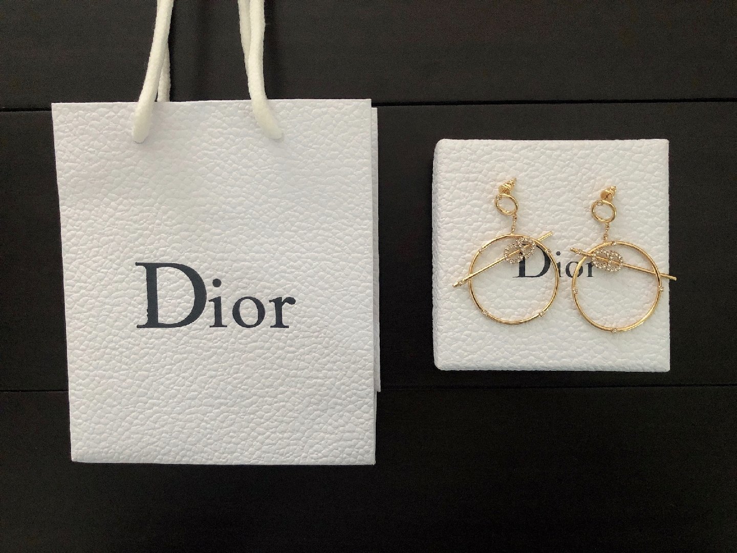 Dior 超级简约的圆形耳环 经典字母元素搭配 几何线条组合 非常的简约个性 百搭单品 这款真的超级推荐 佩戴效果美赞 一年四季必备