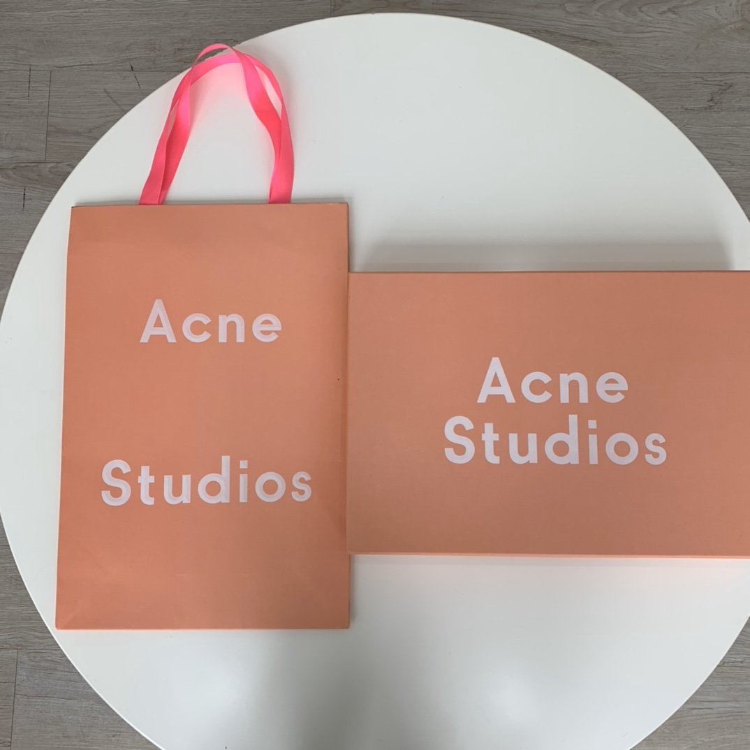 性价比极高 百搭款 Acne Studio 本色 70*200cm 100%羊毛 披肩围巾两用